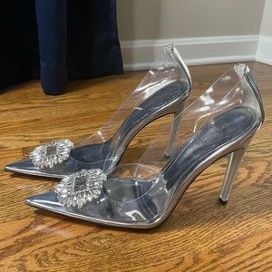 Clear Cinderella heels
